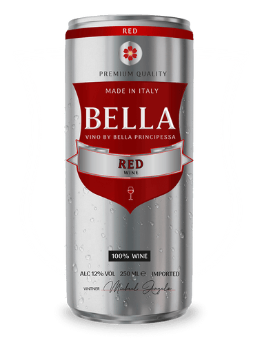 Bella Vino ® Red Wine in a Can | 12% ABV | Pairs Well With Everything 