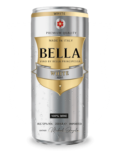  Bella Vino ® White Wine in a Can | 12% ABV | Pairs Well With Everything 