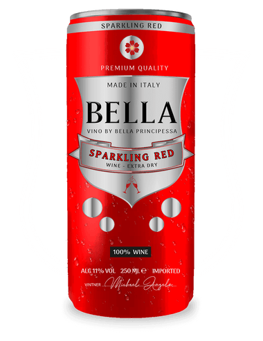  Bella Vino ® Sparkling Red Wine in a Can | 11% ABV | Pairs Well With Everything 