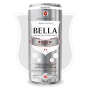 Bella Vino's Rossini is our unique spin on the classic Italian Rossini cocktail. Expect persistent gentle bubbles from a luxurious, silky smooth, bubbly white sparkling wine mixed with delicate natural aromas of strawberries & cream.